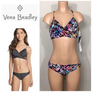 Vera Bradley butterfly reversible bikini. NWT